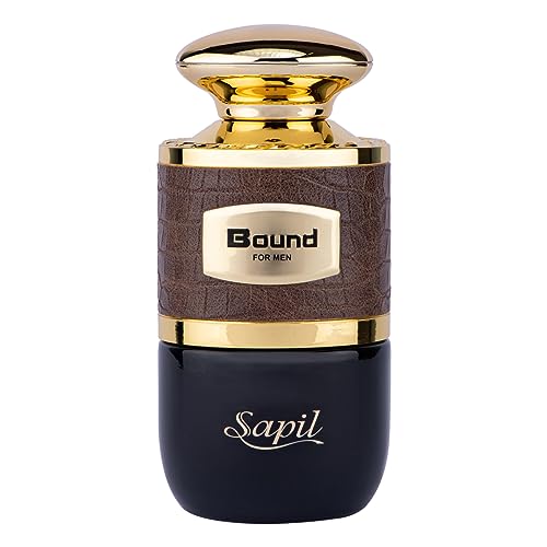 Sapil Bound Perfume for Men - Long-Lasting 3.4 Oz Dubai Cologne with Spicy & Woody Notes - Ideal for Daily Wear & Special Occasions