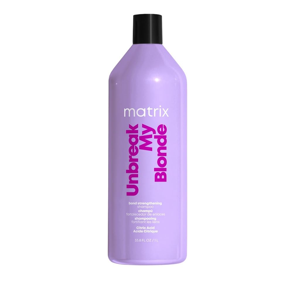 Matrix Unbreak My Blonde Shampoo 33.8 Fl Oz | Strengthens, Softens & Shines | Sulfate-Free,