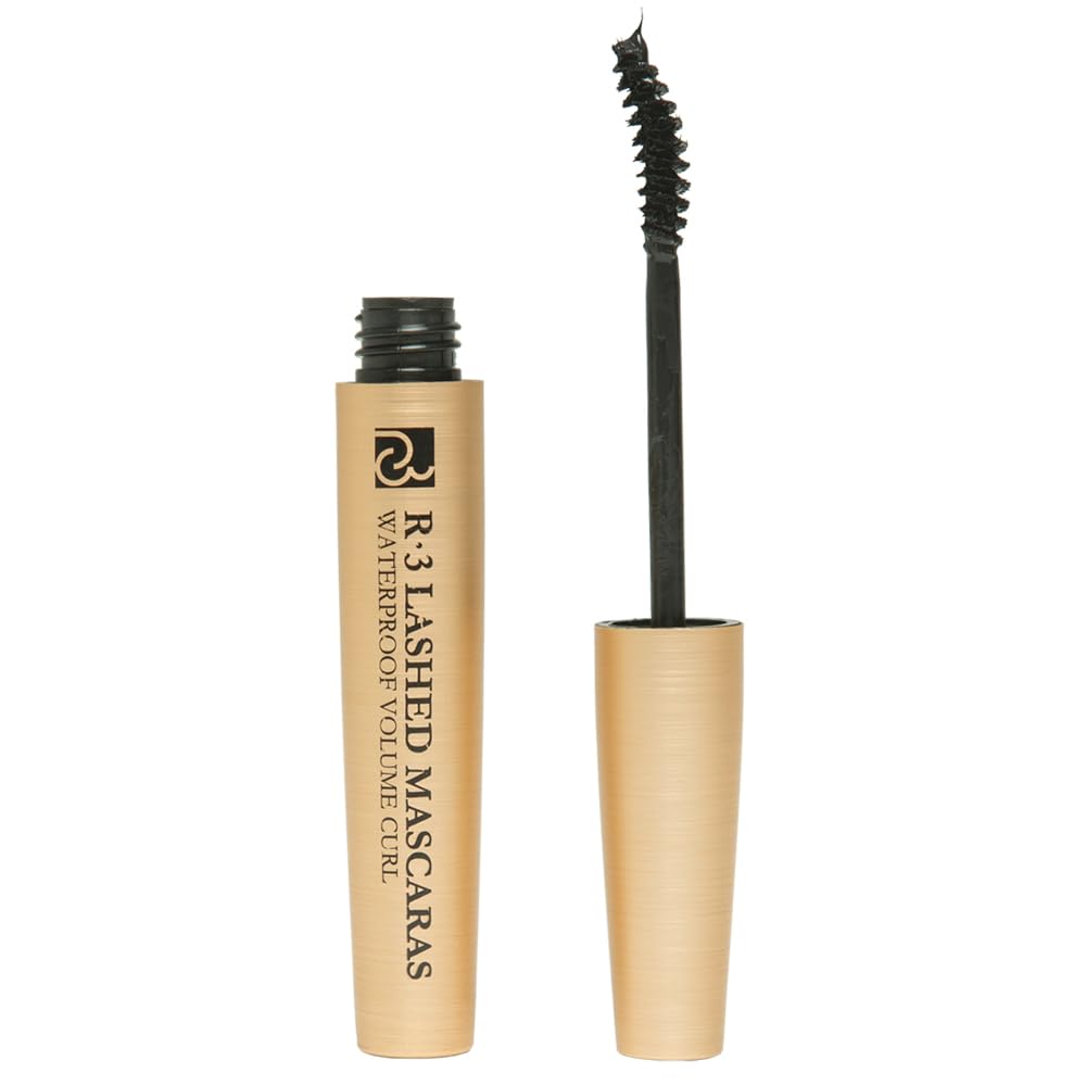 Trista K-Beauty R-3 Waterproof Mascara - Volumizing, Curling, Peptide-Enriched, Black, 0