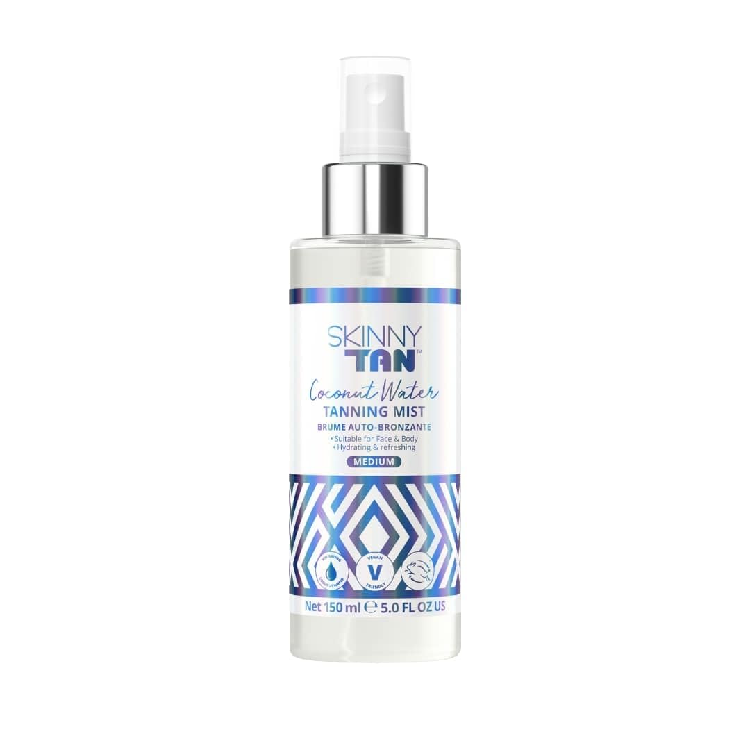 Skinny Tan Coconut Water Tanning Mist  Refreshing  NonSticky  and Fast Absorbing Formula  Formulated with UltraHydrating Coc