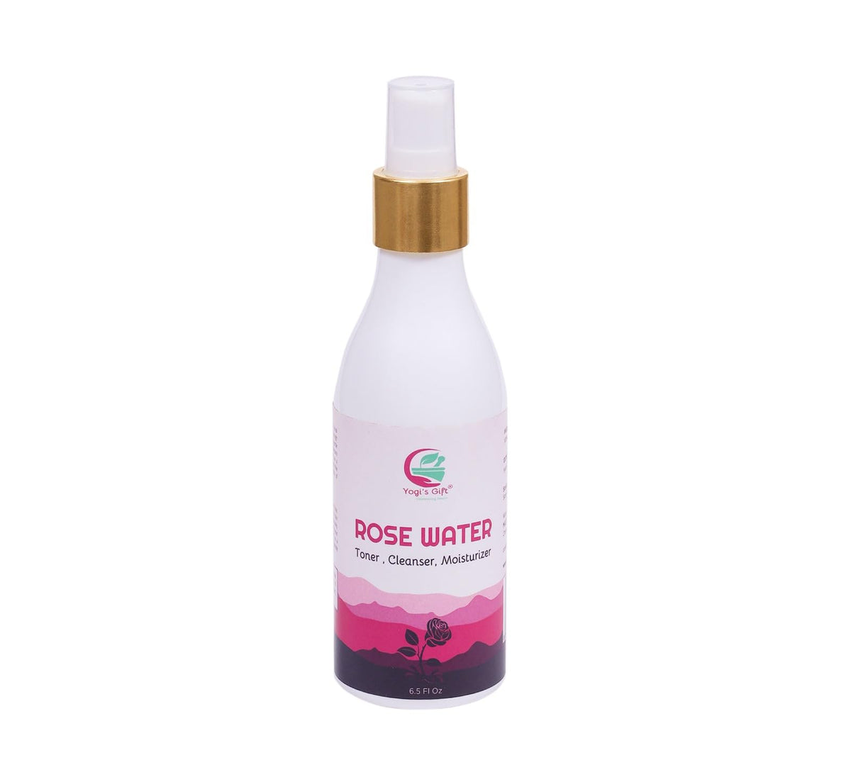 Yogi’S Gift 100% Pure Rose Water 6.5 Fl Oz - Alcohol & Artificial Coloring Free For Face & Hair