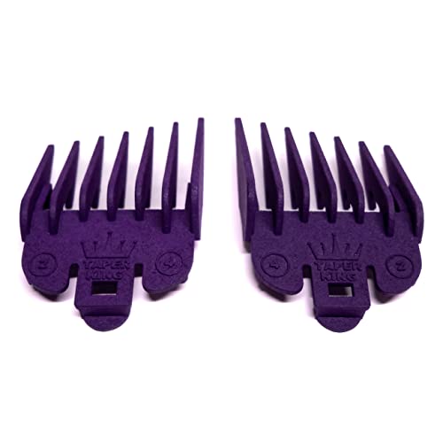 Taper King Amethyst Hair Clipper Guide Comb Set - #2 To #4 For Wahl/Conair Clippers