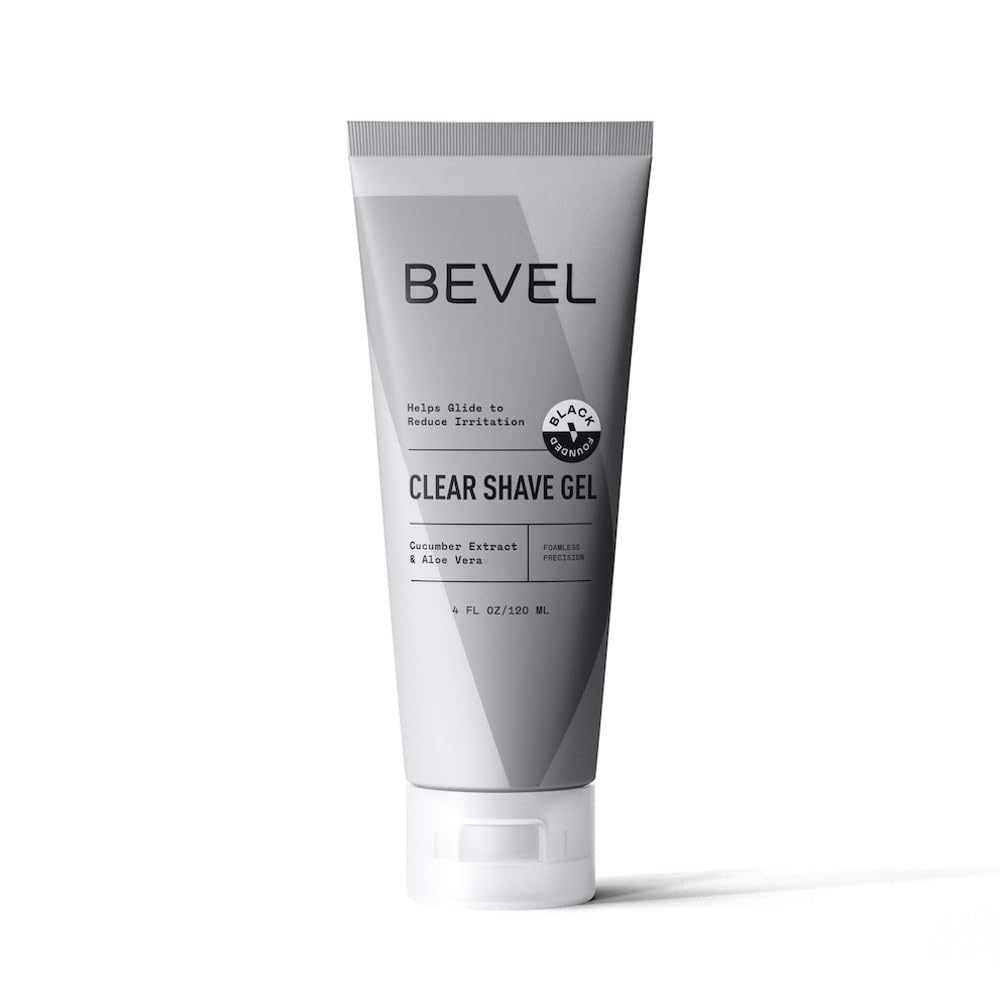 Bevel Essentials Clear Shave Gel For Men With Aloe Vera & Cucumber, 4 Fl Oz