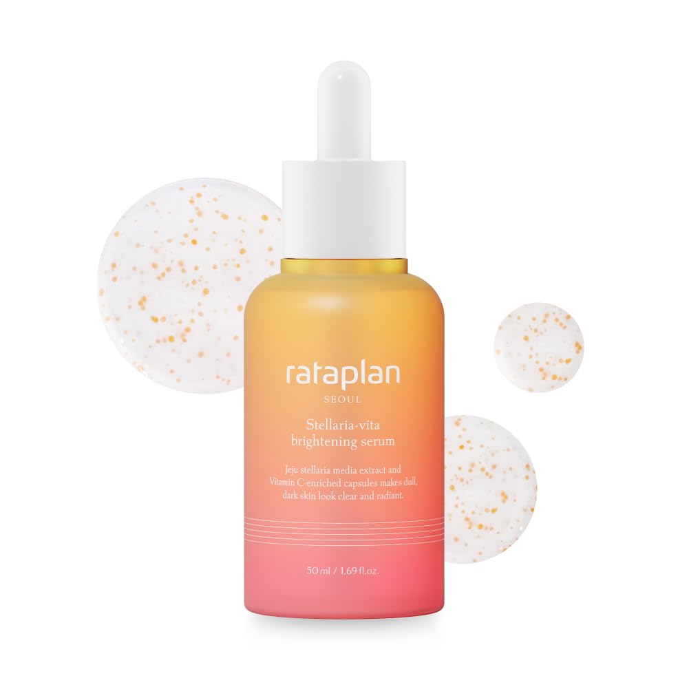 Rataplan Vitamin C Brightening Serum, Vegan Skin Care, 1.69 Fl Oz, Improves Blemishes & Texture