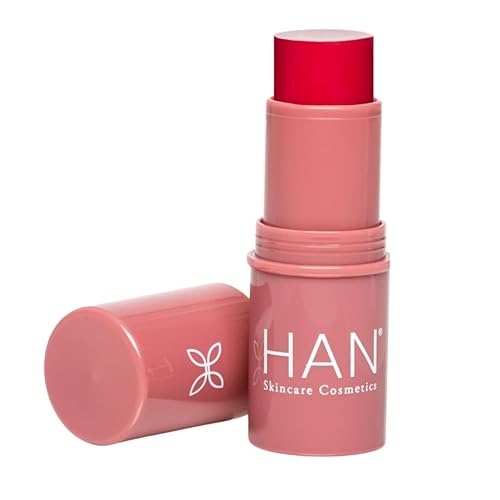 HAN Skincare Cosmetics 3-in-1 Multistick - Vegan & Cruelty-Free, Cherry Cosmos, 0.25 oz