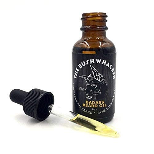 Badass Beard Care Beard Oil - The Bushwhacker Scent, 1 Oz, All Natural, Softens Beards