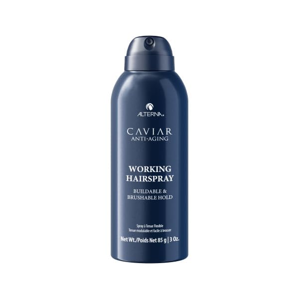 Alterna CAVIAR Anti-Aging Hairspray Travel Size 3 Fl Oz | Buildable Hold & Shine, Sulfate Free