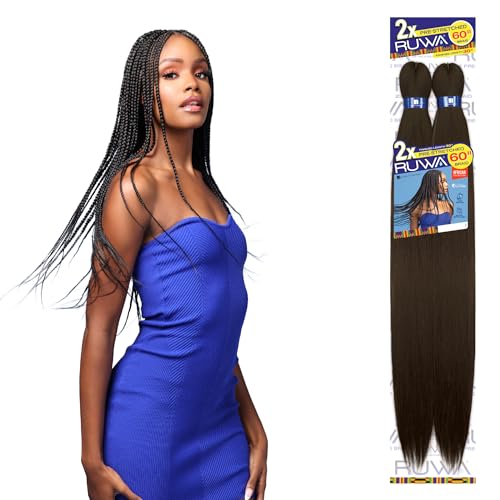 Sensationnel 2X Ruwa 30&quot; Water Repellent Braiding Hair - Fast Dry Synthetic Braid, Sm1B/