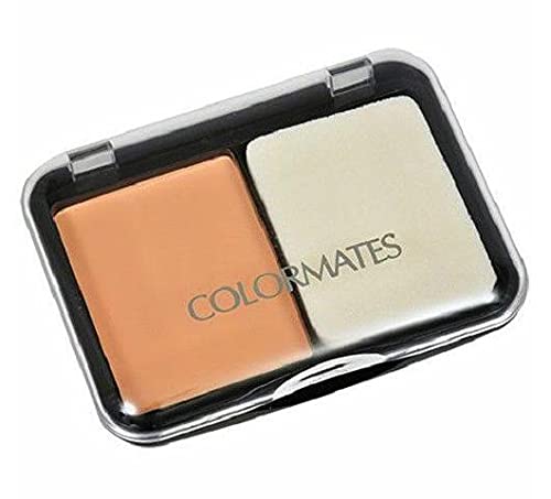 Colormates Compact Makeup - Light Medium, 0.21 Oz, Beige, Lightweight & Easy Application