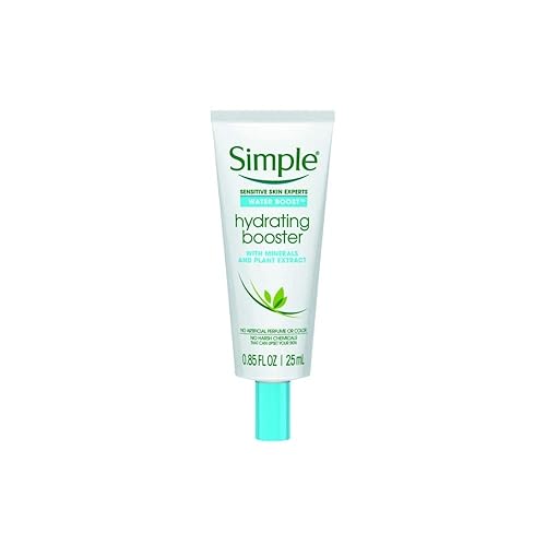 Simple Water Boost Hydrating Booster For Dry Sensitive Skin, 0.85 Fl Oz, Pack Of 2