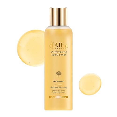 D'Alba Piedmont White Truffle Moisturizing Serum Toner - Korean Glass Skin Face Moisturizer 6.08Oz