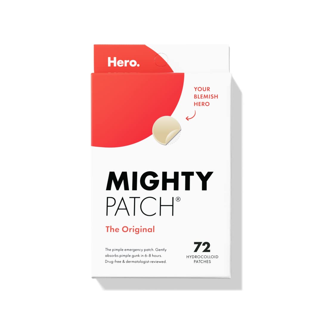 Hero Cosmetics Mighty Patch™ Original - Hydrocolloid Acne Pimple Patch, 72 Count