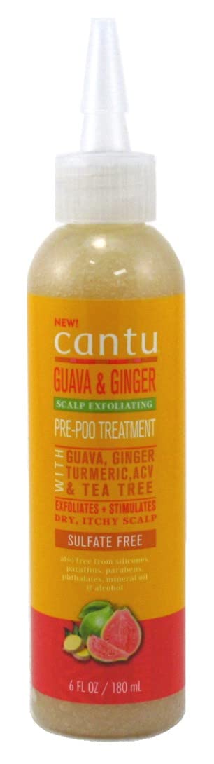 Cantu Guava & Ginger Pre-Poo Treatment - 6 Fl Oz (Pack Of 3) For Healthy Hair Care