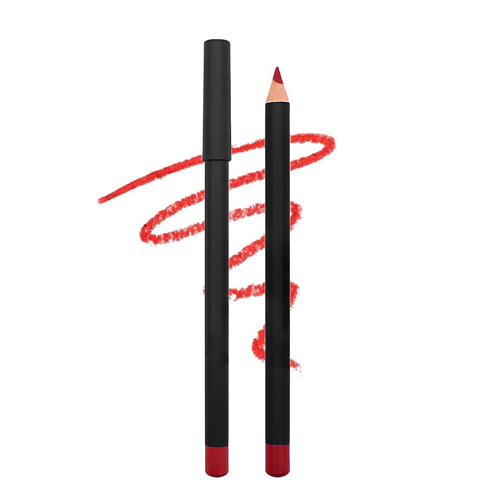 Suake 2 Pcs Waterproof Nude Brown Lip Liner & Lipstick Pencils Set For Daily Makeup