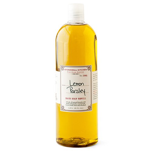 Stonewall Kitchen Lemon Parsley Hand Soap Refill - 35 Oz, Refreshing Yellow Scent