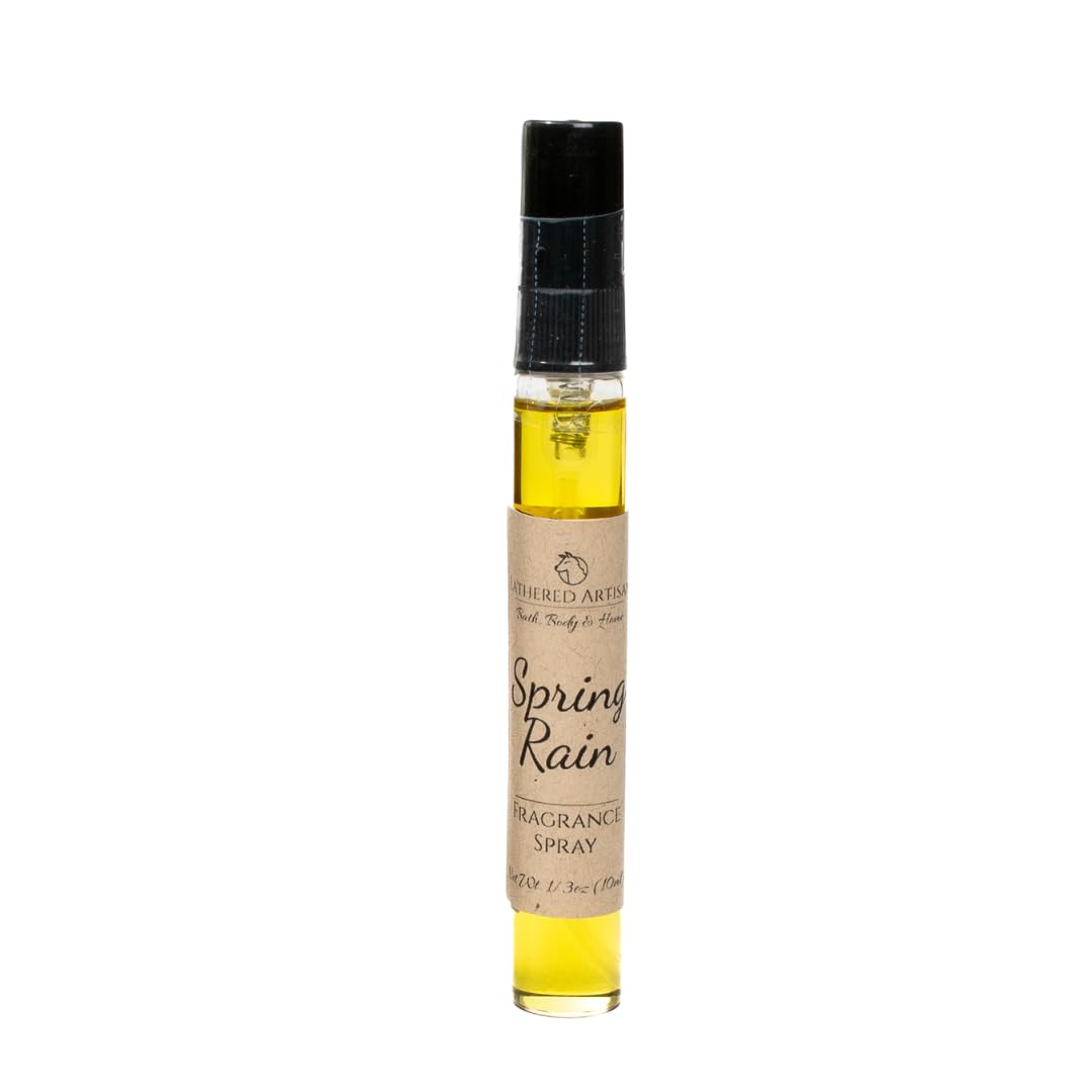 Lathered Artisan Bath Spring Rain Fragrance Oil Spray - Phthalate & Alcohol Free For Men & Women