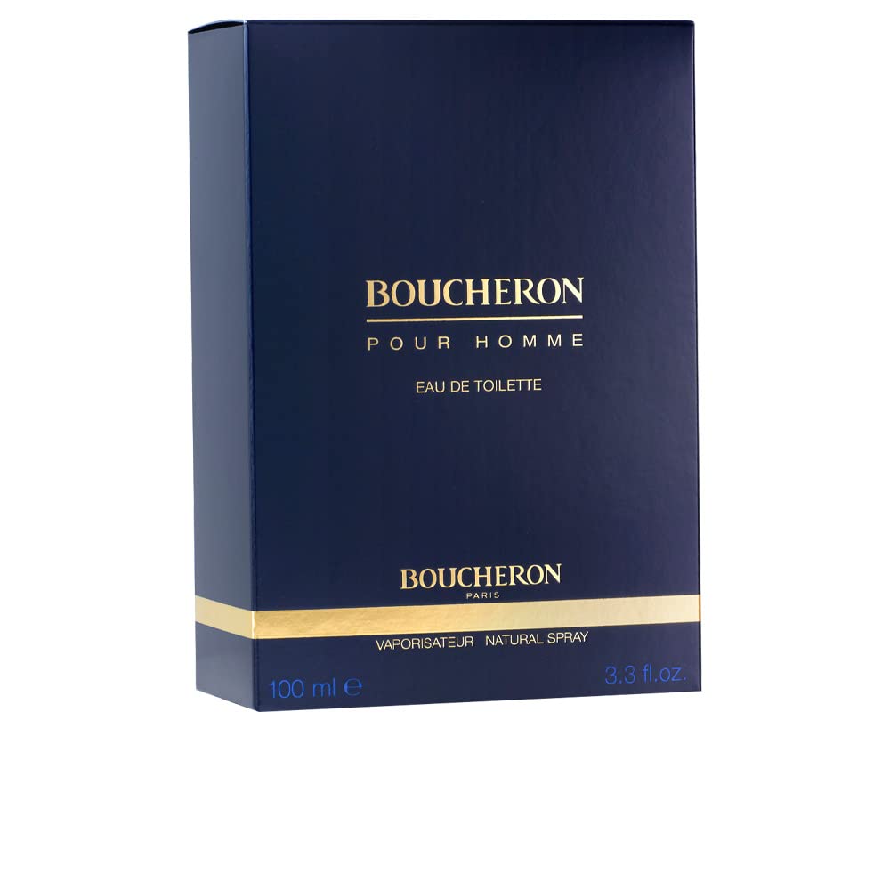 Boucheron Pour Homme Eau De Toilette, Woody Citrus, 3.3 Fl Oz - Men’S Fragrance