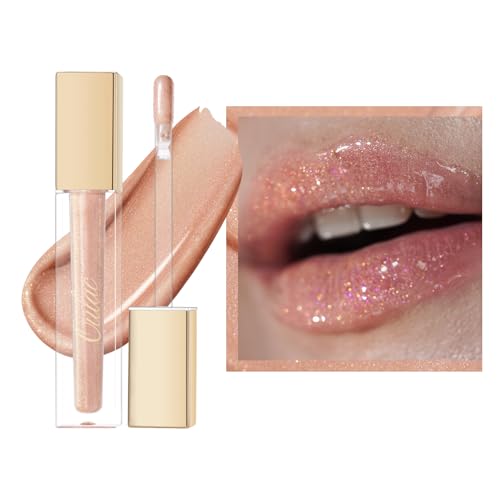 Oulac Nude Lip Gloss C17 - High-Shine Moisturizing Lip Tint, Non-Sticky, 1.5 Fl Oz