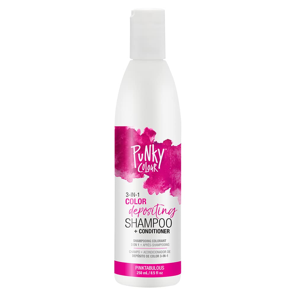 Punky Colour Pinktabulous 3-In-1 Color Depositing Hair Cleanser & Conditioner, 8.5 Oz.