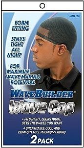 Wavebuilder Wave Cap Black Multi-Pack Deal - 12 Caps (24 Pieces Total) For Stylish Waves