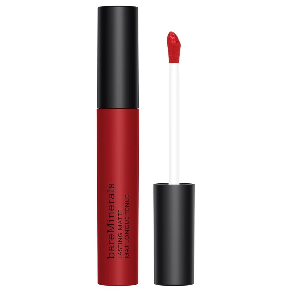 Bareminerals Velvet Matte Liquid Lipstick, Passionate - All-Day Wear, Talc-Free, 0.12 Fl Oz