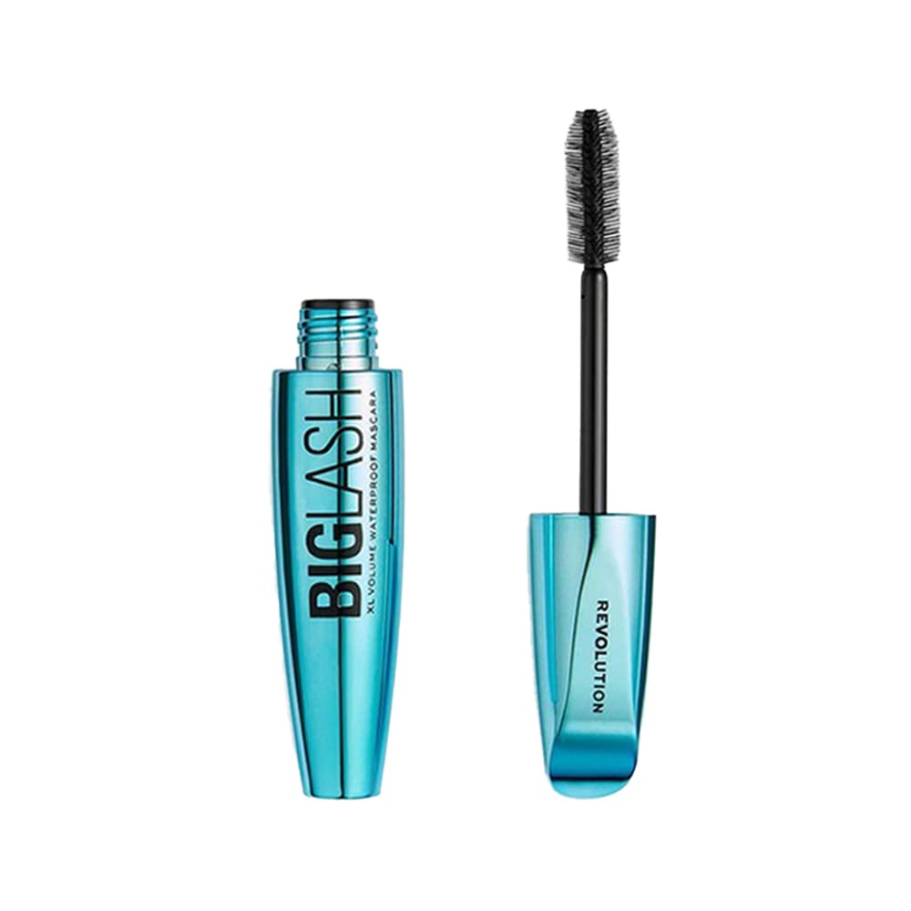 Makeup Revolution Big Lash Waterproof Mascara - Volume, Cruelty-Free, Black, 0.08 Oz