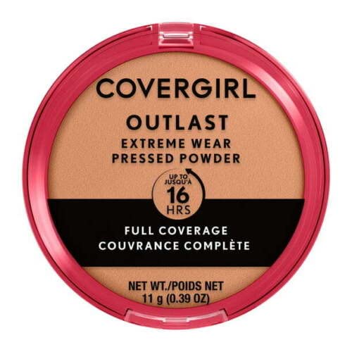 Covergirl Outlast Extreme Wear Pressed Powder, Soft Honey, 0.38 Oz - Long-Lasting Finish