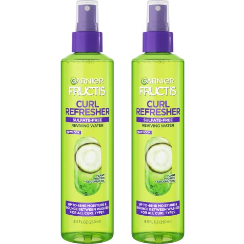 Garnier Fructis Curl Refresher Spray, Sulfate Free, 8.5 Fl Oz, 2 Count -