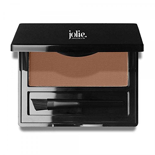 Jolie Brush On Brow Auburn - Pressed Brow Defining Powder Compact For Shaping & Contouring