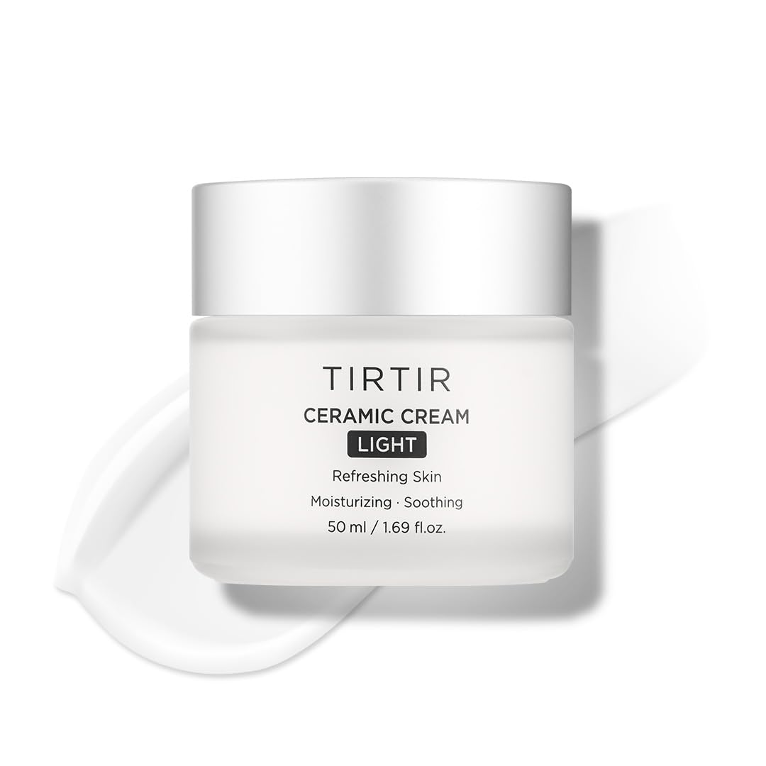 Tirtir Ceramic Cream Light - Deep Moisturizer With Polyglutamic Acid & Centella Asiatica, 1.69