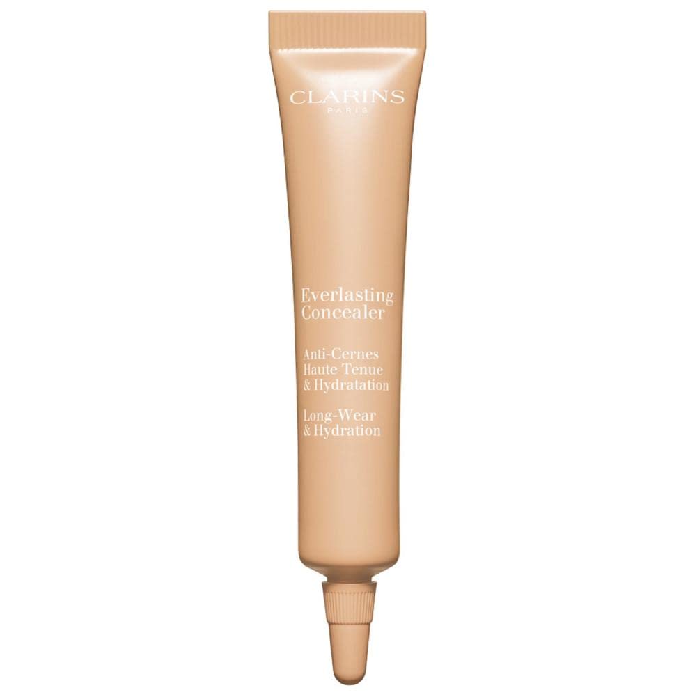 Clarins Everlasting Concealer - Full Coverage, Matte Finish, Transfer-Proof, 0.4 Ounces, Light