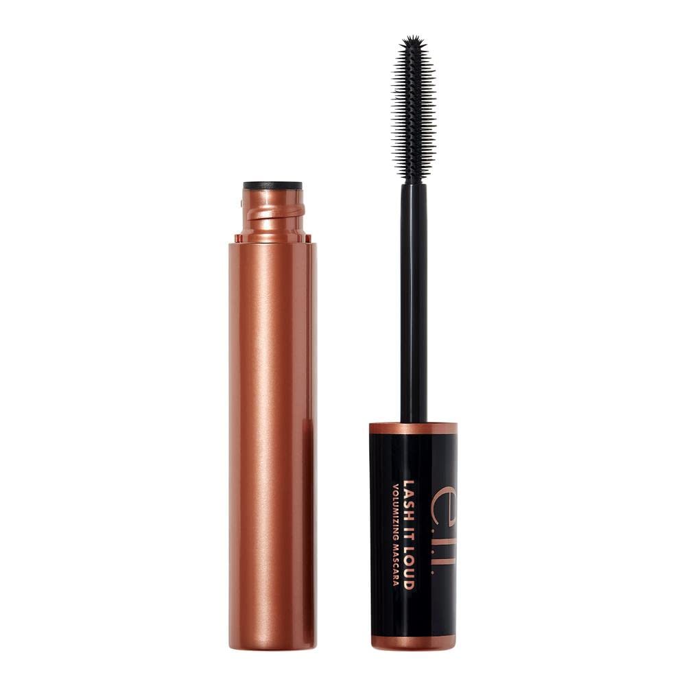 e.l.f. Lash It Loud Mascara, Deep Brown, Volumizing Formula for Fuller, Bolder Lashes, 1.