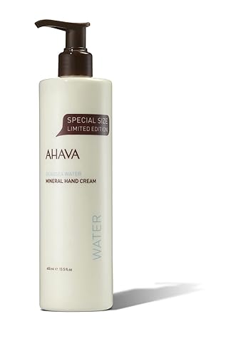 Ahava Dead Sea Water Mineral Hand Cream - Fast Absorbing Moisturizer For Dry Cracked Hands, 13.5 Fl Oz