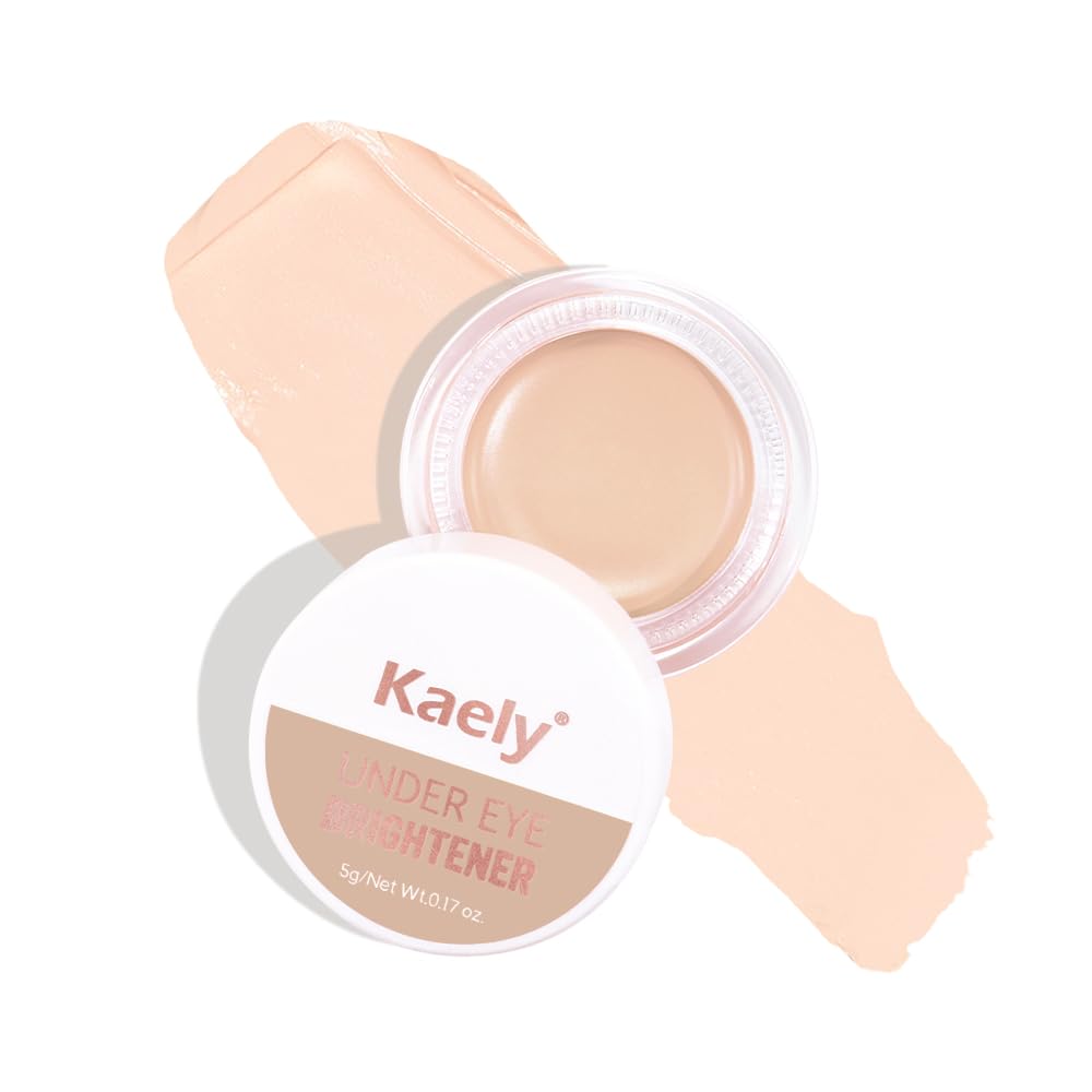 Kaely Under Eye Brightener Concealer, Waterproof, Vegan, Anti-Aging, 04 Light, 0.17 Oz