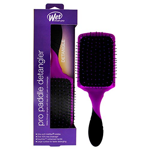 Wet Brush Pro Detangler Brush Paddle  Purple 1 Pc