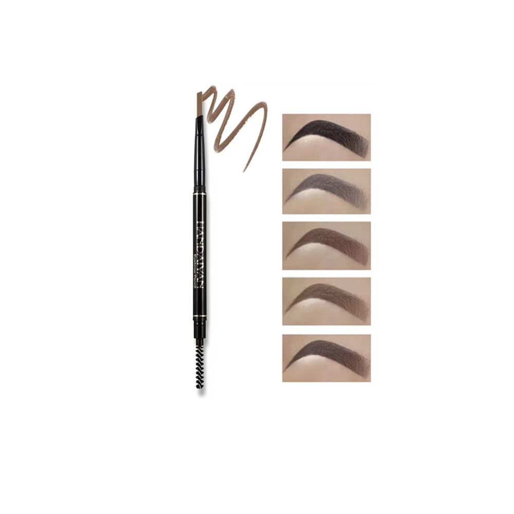 Jialii Waterproof Auto-Rotating Double-Ended Eyebrow Pencil - 04#Light Brown, 1 Count