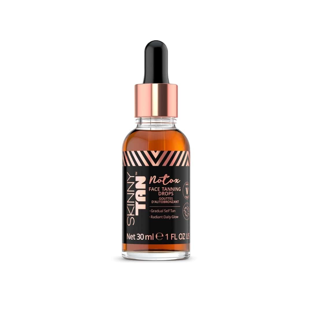 Skinny Tan Notox Face Tanning Drops - Hydrating Serum With Vegan Collagen & Aloe Vera, 1 Oz