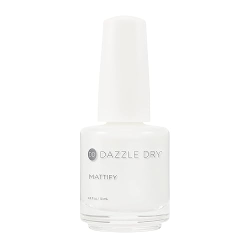 Dazzle Dry Fast Drying Mattify Top Coat - 0.5 Oz (15 Ml) For Perfect Nail Finish