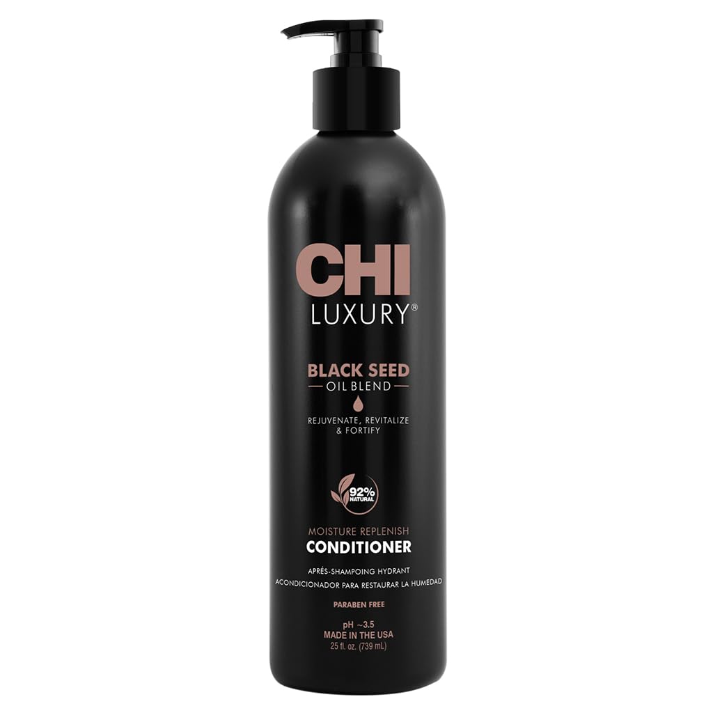 Chi Luxury Black Seed Oil Conditioner - Moisture Replenish, Sulfate & Paraben-Free, 25 Oz