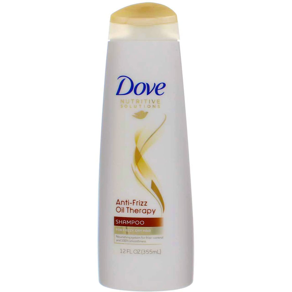 Dove Anti Frizz Shampoo for Frizzy, Tangled Hair - Nutri-Oils Moisturizing Formula, 12 oz