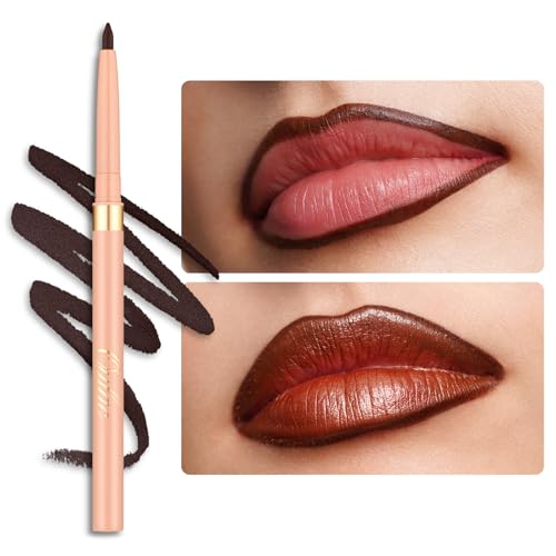 Oulac 2In1 Brown Lip Liner & Eyeliner Pencil, Waterproof, Highly Pigmented, Vegan - 03 Teddy