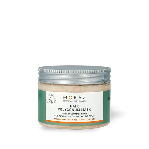 Moraz Polygonum Hair Mask - Intensive Treatment for Dry, Damaged Hair - 12 oz