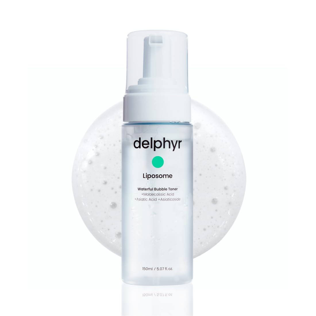 Delphyr Hydrating Bubble Toner For Sensitive Skin With Centella Asiatica, 5.07 Fl. Oz