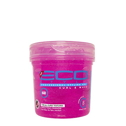 Eco Style Ecoco Hair Gel 16 Oz - Alcohol-Free, Anti-Itch, No Flakes, Perfect Hold For Wavy Hair