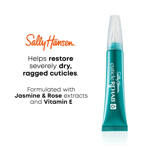 Sally Hansen Cuticle Rehab, Moisturizing Treatment with Jasmine, Rose & Vitamin E, 0.29 oz