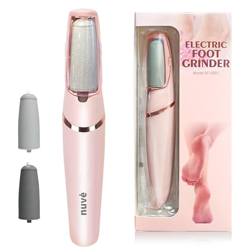 Nuve Electric Callus Remover - Portable Smooth Pedicure Wand, Waterproof For Dry Cracked Heels