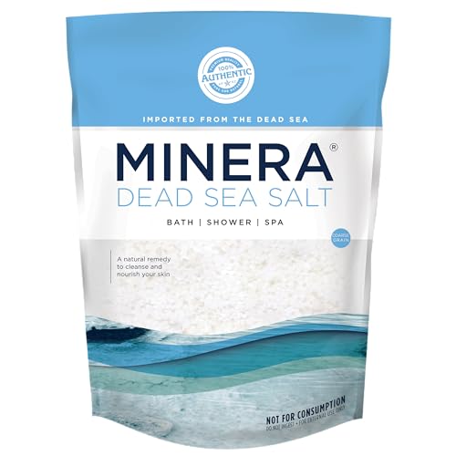 Minera Dead Sea Salt 100% Pure Natural 19 Lbs Coarse Grain Bulk Bag For Soaking & Bathing