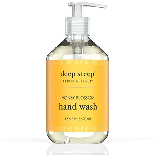 Deep Steep Honey Blossom Liquid Hand Wash, 17.6 Fl Oz - Gentle & Nourishing Cleanser