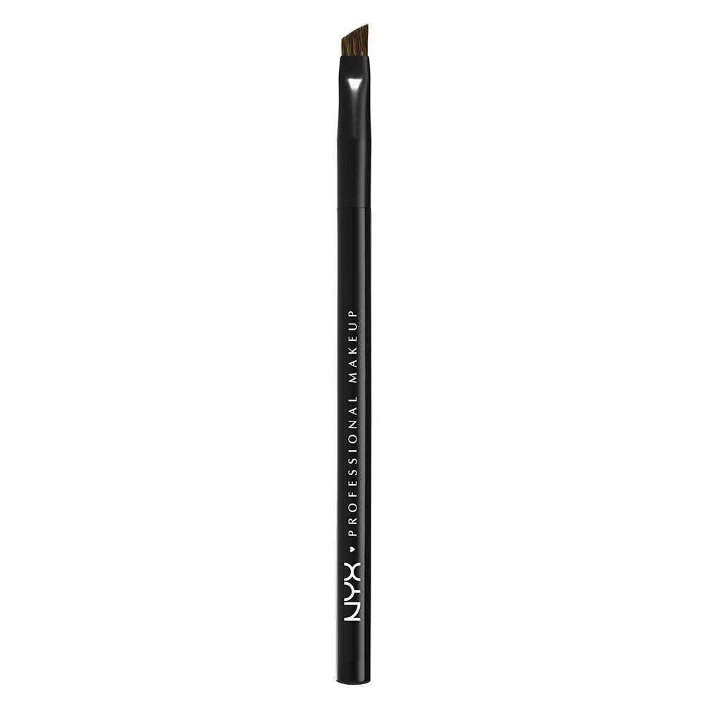 Nyx Professional Makeup Pro Angled Brush - Black Synthetic Bristles For Precision Application