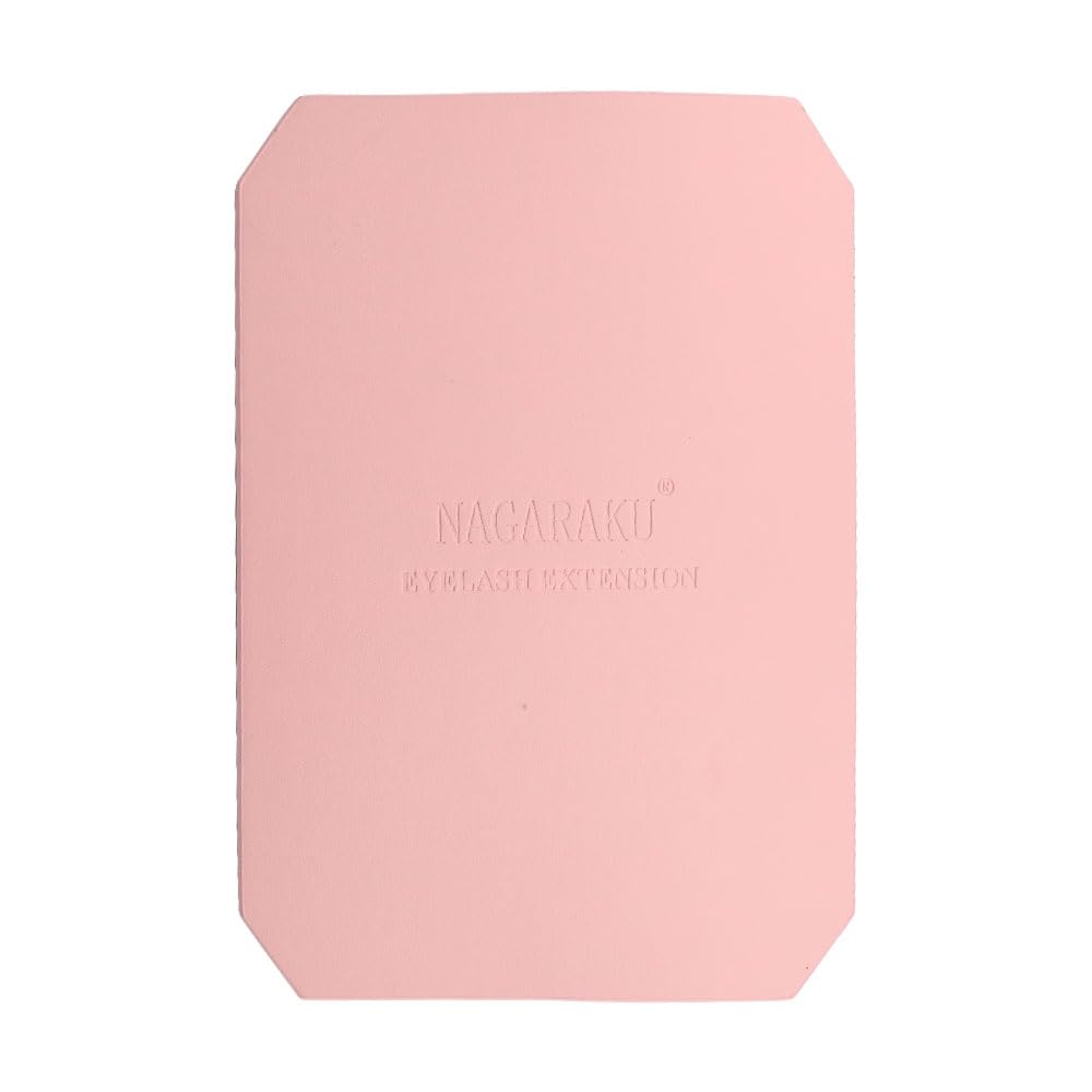 Nagaraku Magnetic Eyelash Board - Pink Pu Leather Lash Extensions Organizer & Tweezers Holder